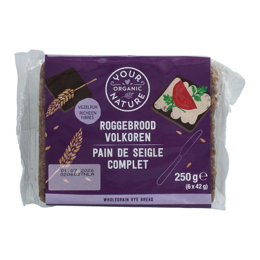 Your Organic Nat yon roggebrood volkoren bio