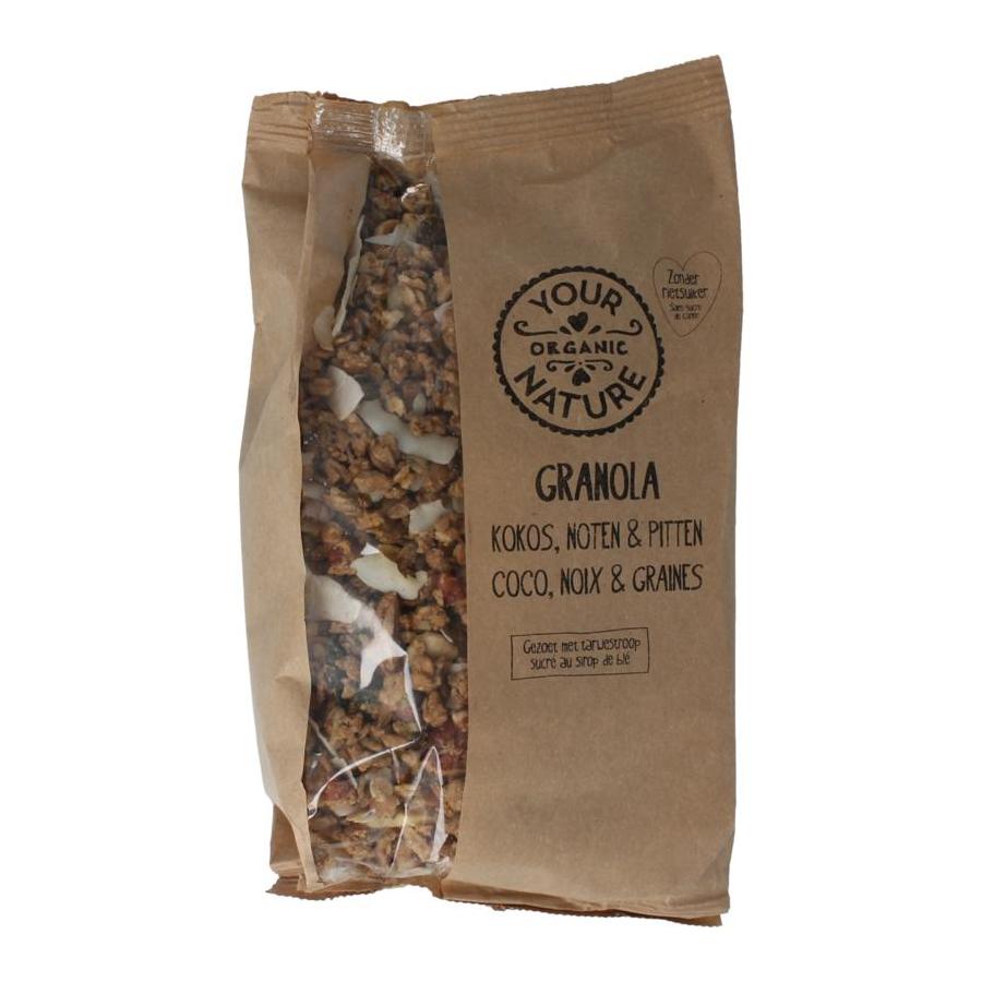 Your Organic Nat yon granola kokos noot pit bio