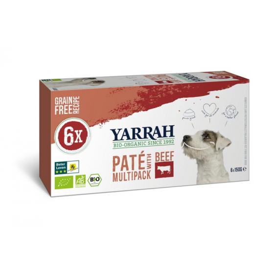 Multipack hond met pate rund biologisch