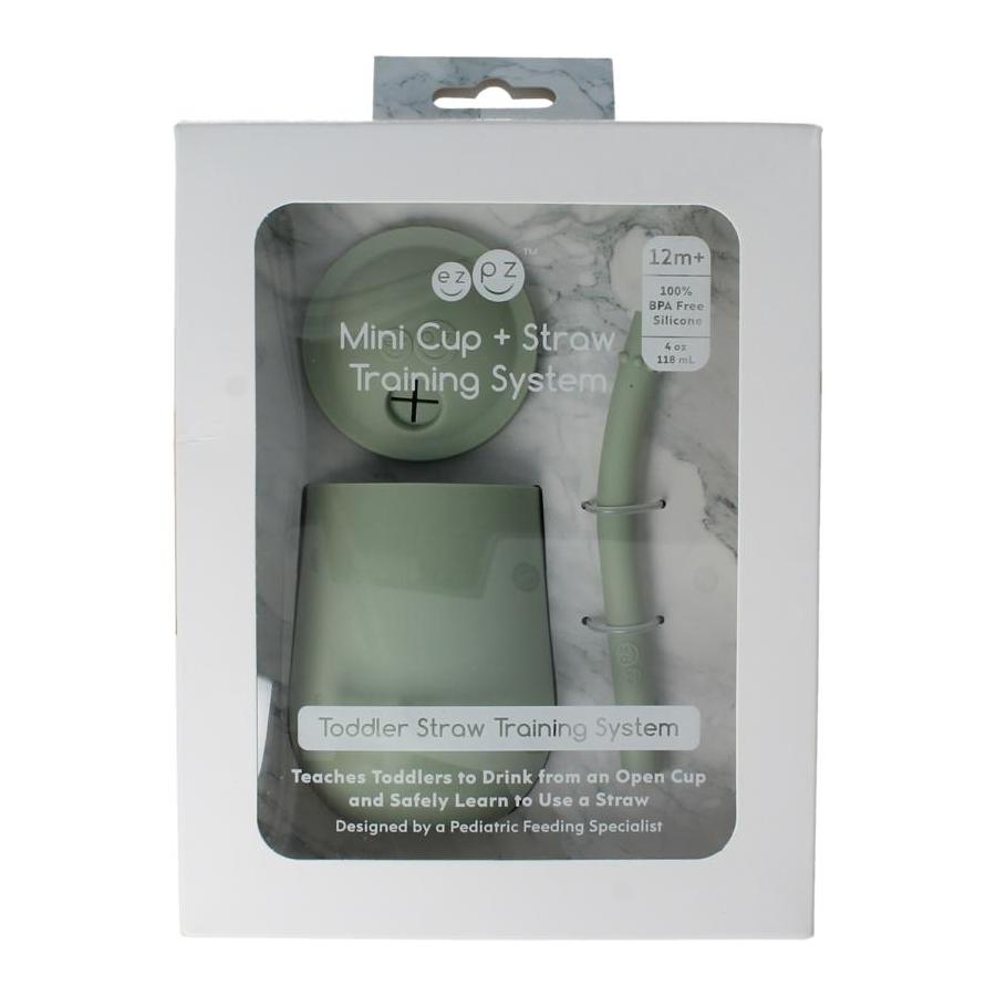 Ezpz Mini cup met rietje training system sage