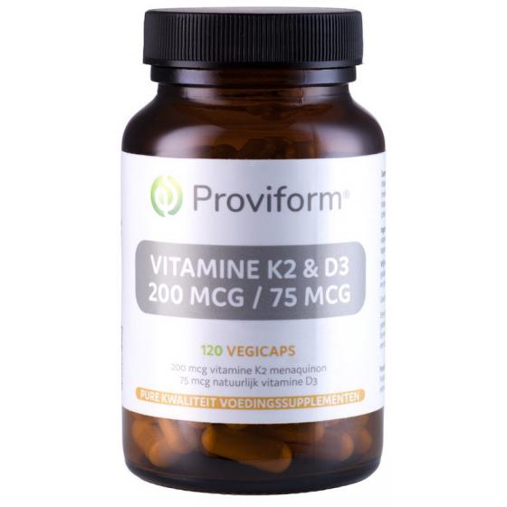 Proviform vitamine k2 200mcg & d3 75mcg