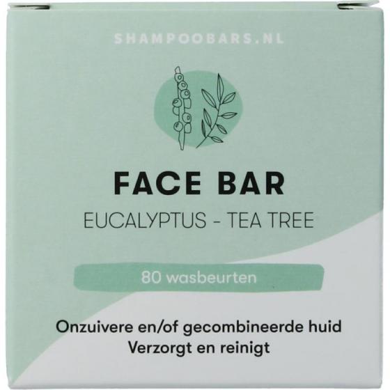 Shampoobars Face bar eucalyptus & tea tree