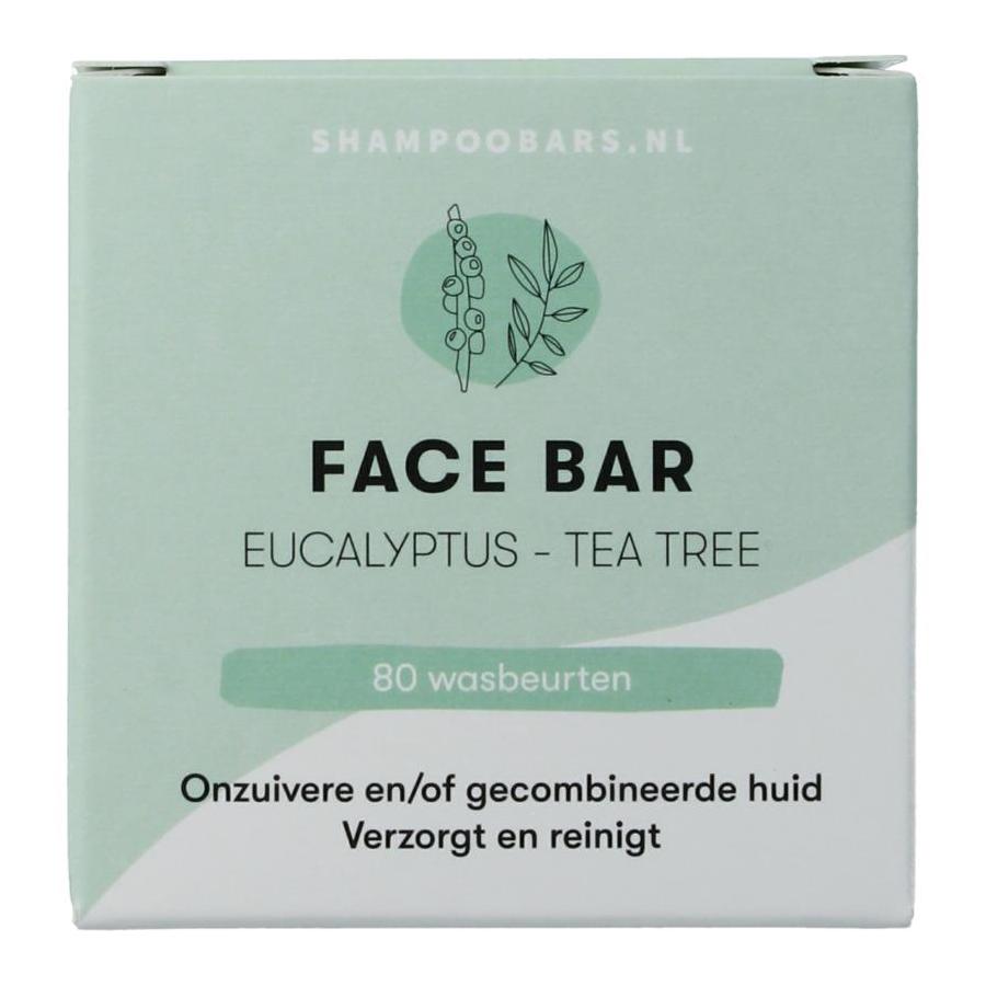Shampoobars Face bar eucalyptus & tea tree
