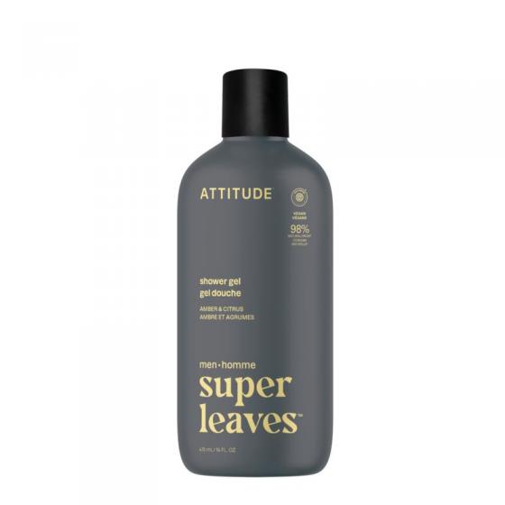 Attitude men shower gel amber & citrus