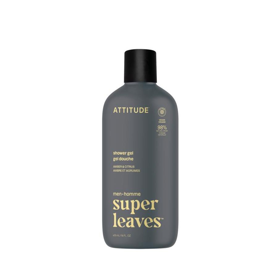 Attitude men shower gel amber & citrus