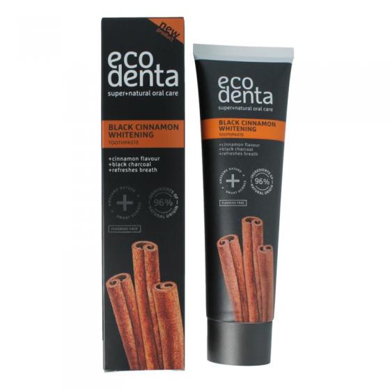 Ecodenta Tandpastas whitening kaneel black line