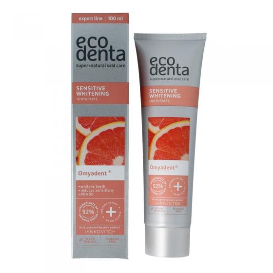 Ecodenta Tandpasta sensitive whitening expert line