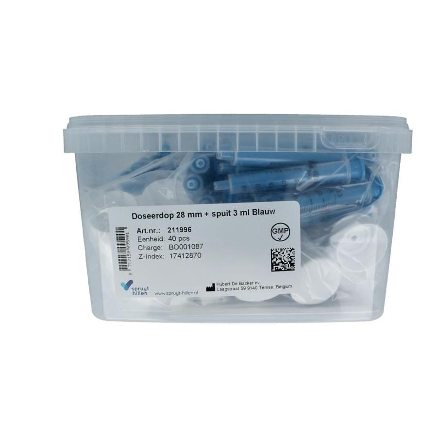 Spruyt Hillen doseerdop 28mm met spuit 3ml
