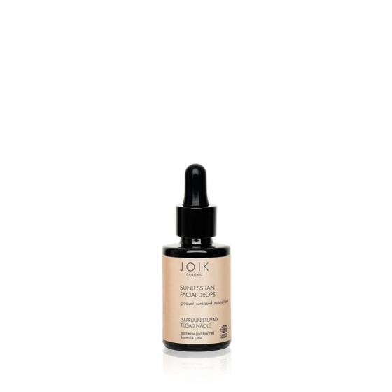 Sunless tan facial drops