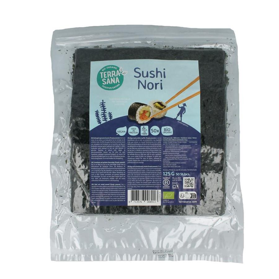 Sushi nori geroosterd bio 50 stuks