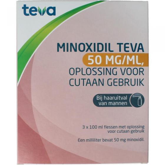 Teva minoxidil 50mg/ml 3x100ml uad