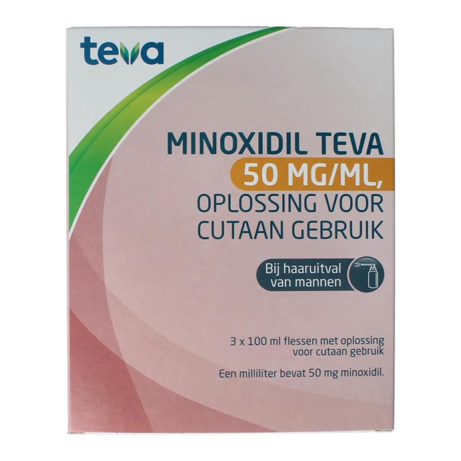 Teva minoxidil 50mg/ml 3x100ml uad