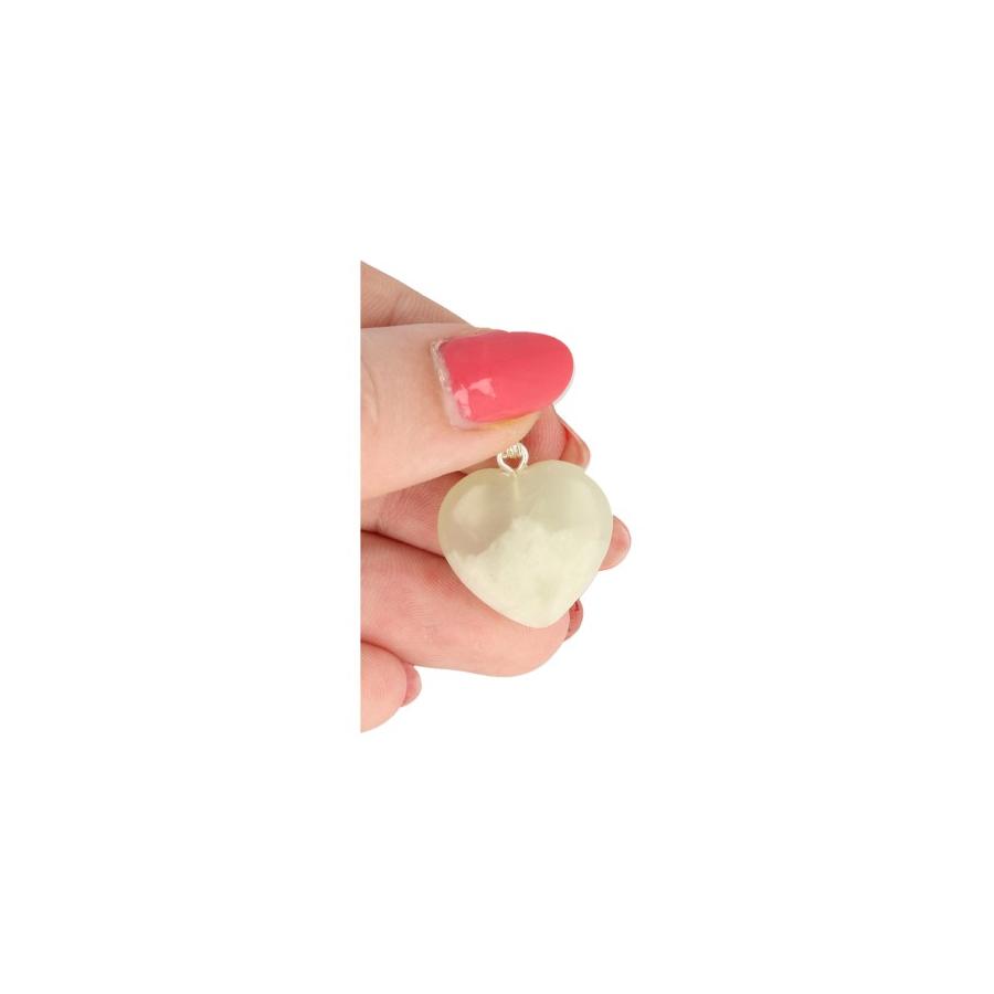 Edelsteen harthanger 20mm jade