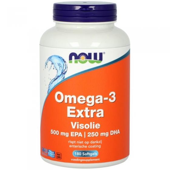 NOW omega 3 extra visolie 500 mg