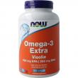 NOW omega 3 extra visolie 500 mg