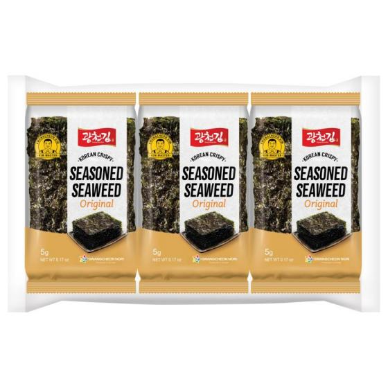 Zeewier snack original 3x5 gram