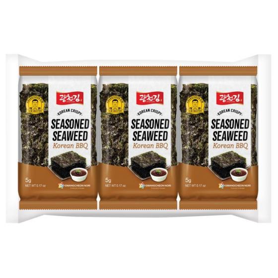 Zeewier snack bbq 3x5gram