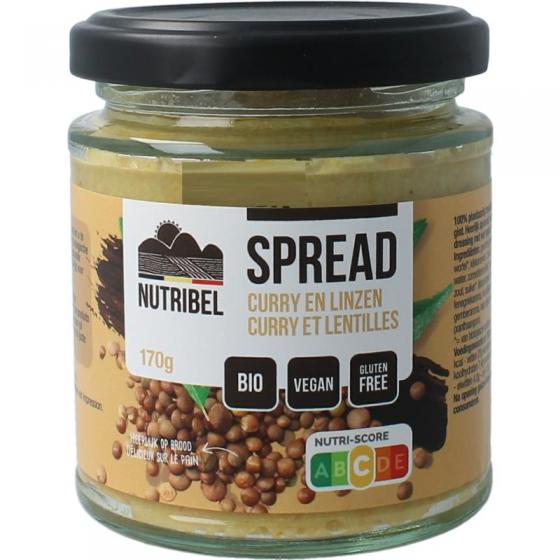 Curry linzen spread glutenvrij bio
