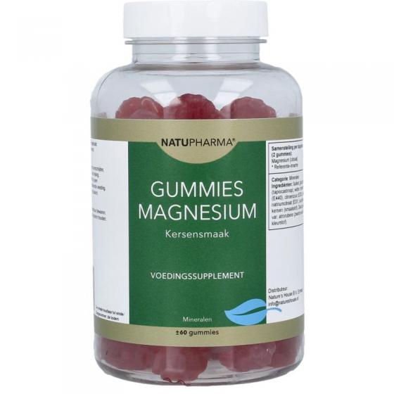 Natupharma gummies magnesium kersensmaak