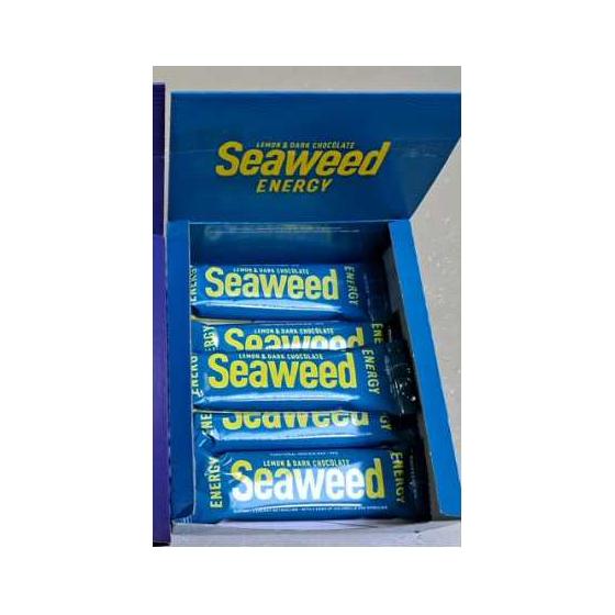 Seaweed protein bar energy lime