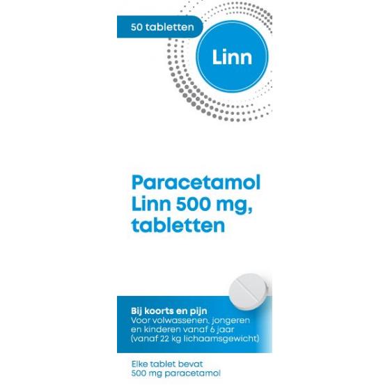 Paracetamol rond 500mg