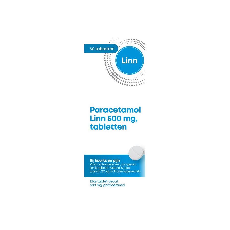 Paracetamol rond 500mg