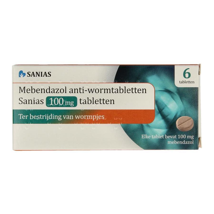 Mebendazol anti-wormtabletten 100mg