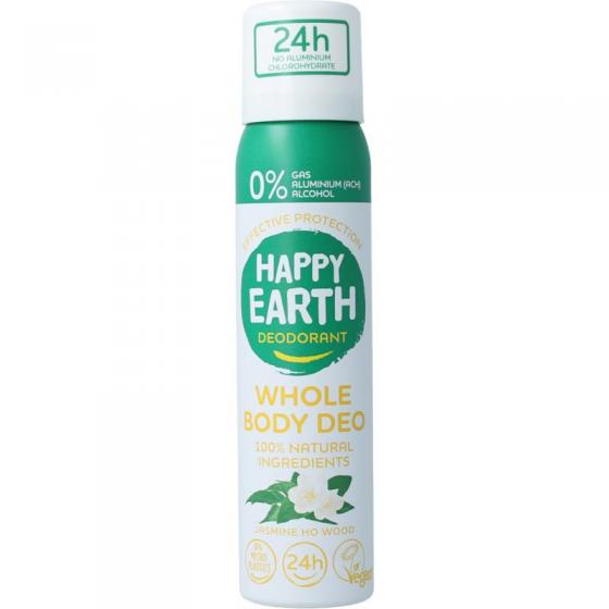 Happy Earth body deo spray jasmine ho wood