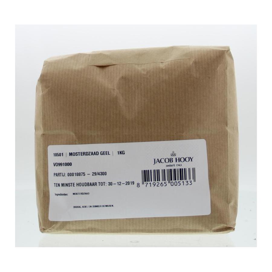 Mosterdzaad geel/wit