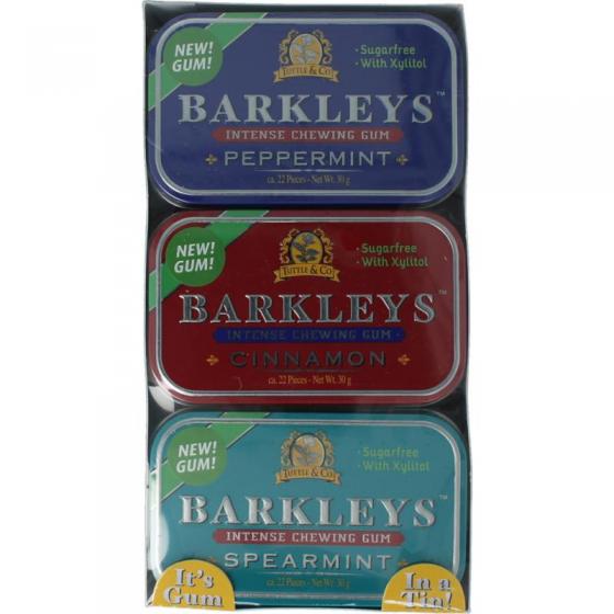 Barkleys chewing gum assorti 9x30 gram