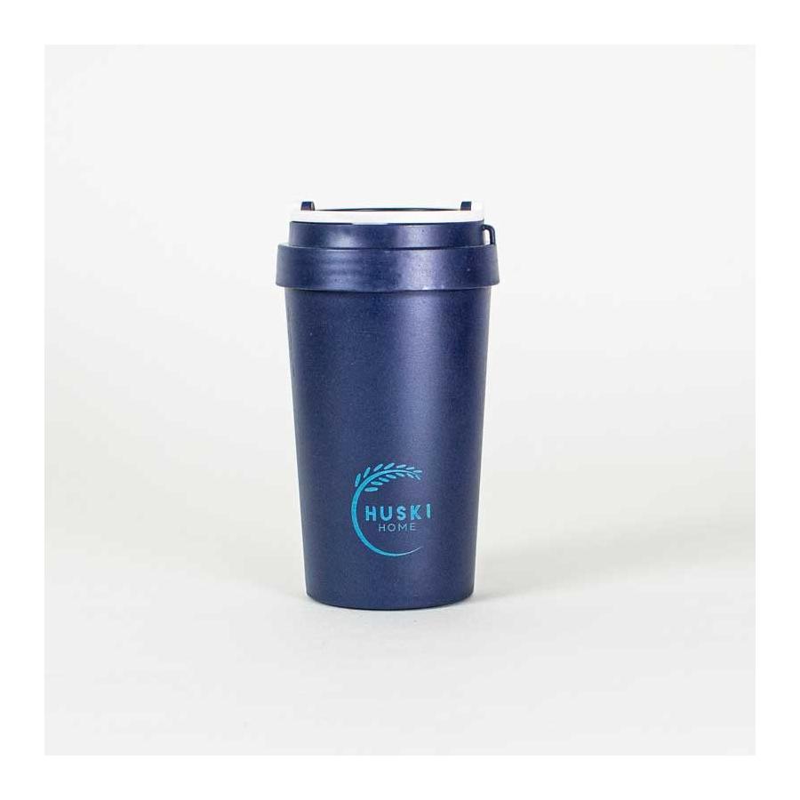 Rice husk travel cup midnight