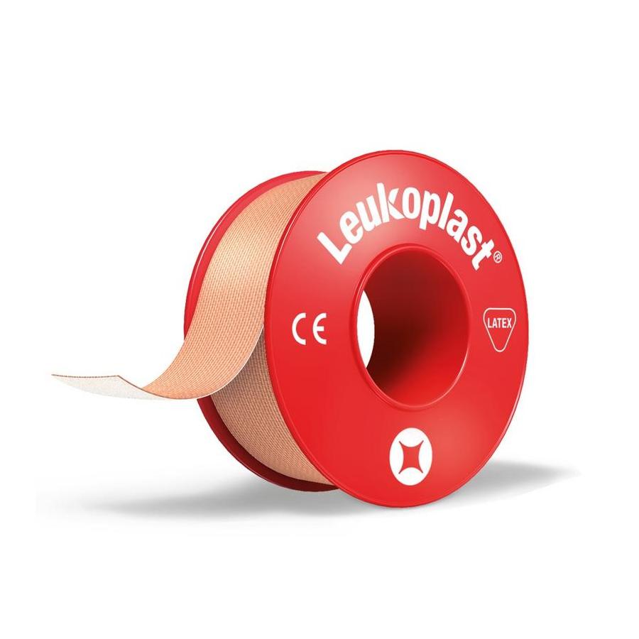 Hechtpleister 5m x 1.25cm rood