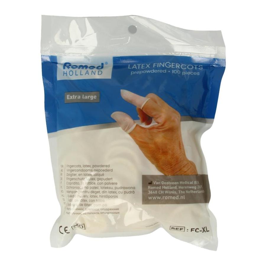 Vingercondooms latex XL