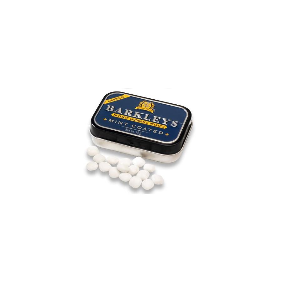 Liquorice pellets mint coated