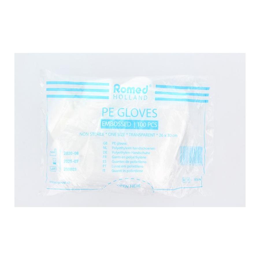 Polyester handschoen ruw