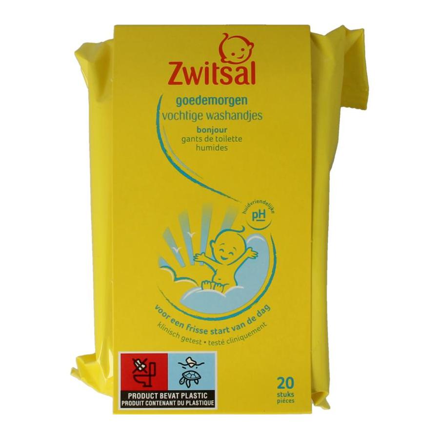 Goedemorgen vochtige washandjes