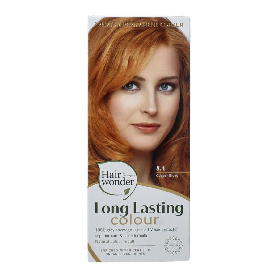 Long lasting colour 8.4 copper blond