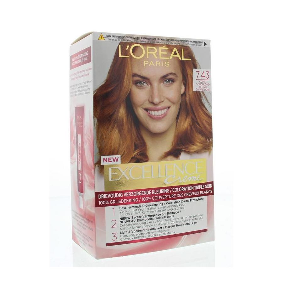 Excellence 7.43 koper goudblond