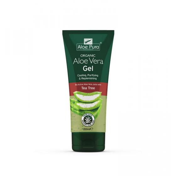 Aloe pura aloe vera gel organic tea tree