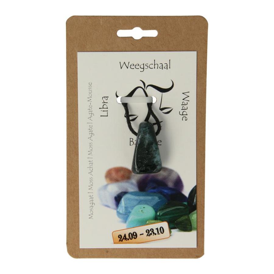 Sterrenbeeldsteen hanger weegschaal