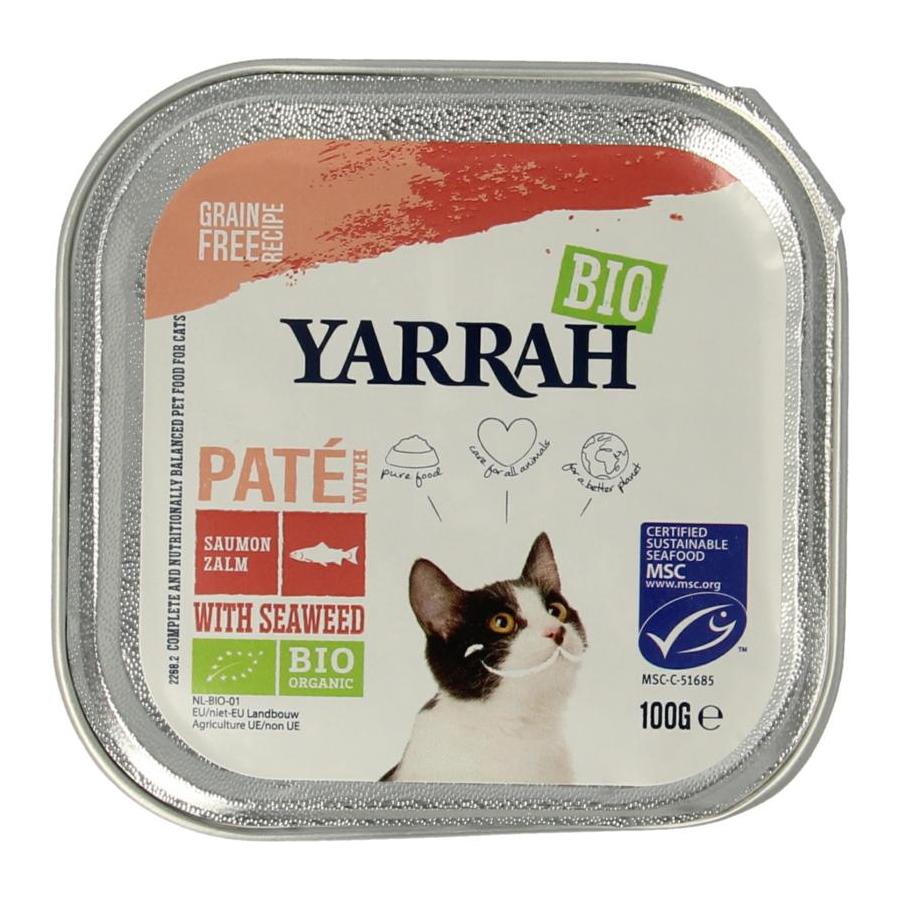 Kattenvoer pate met zalm bio
