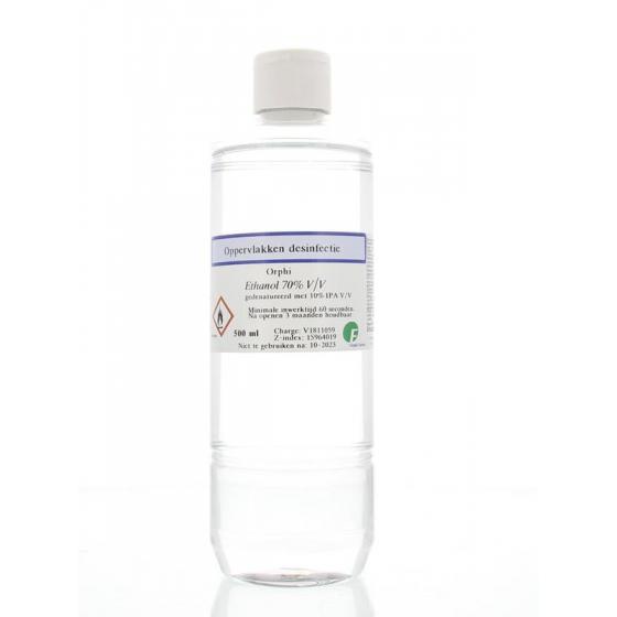 Alcohol ethanol 70% klepdeksel 10% isopropanol