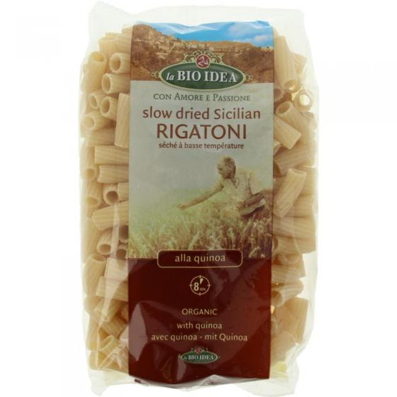 Quinoa rigatoni pasta bio