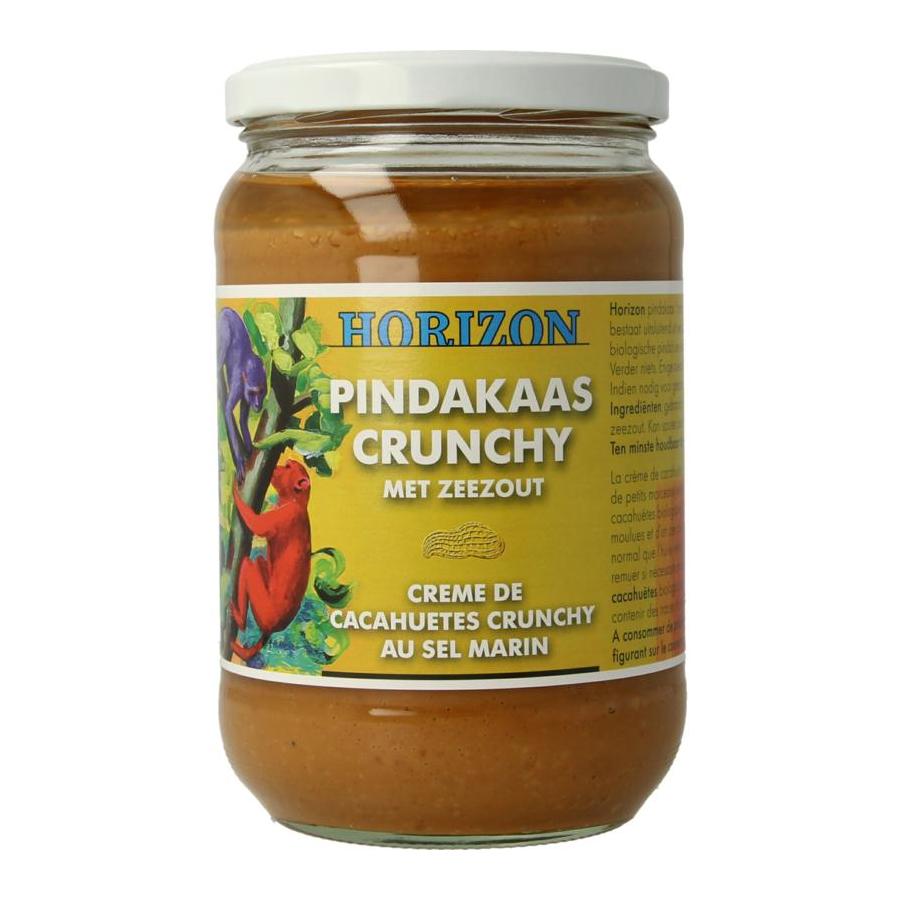 Pindakaas crunchy met zeezout eko bio