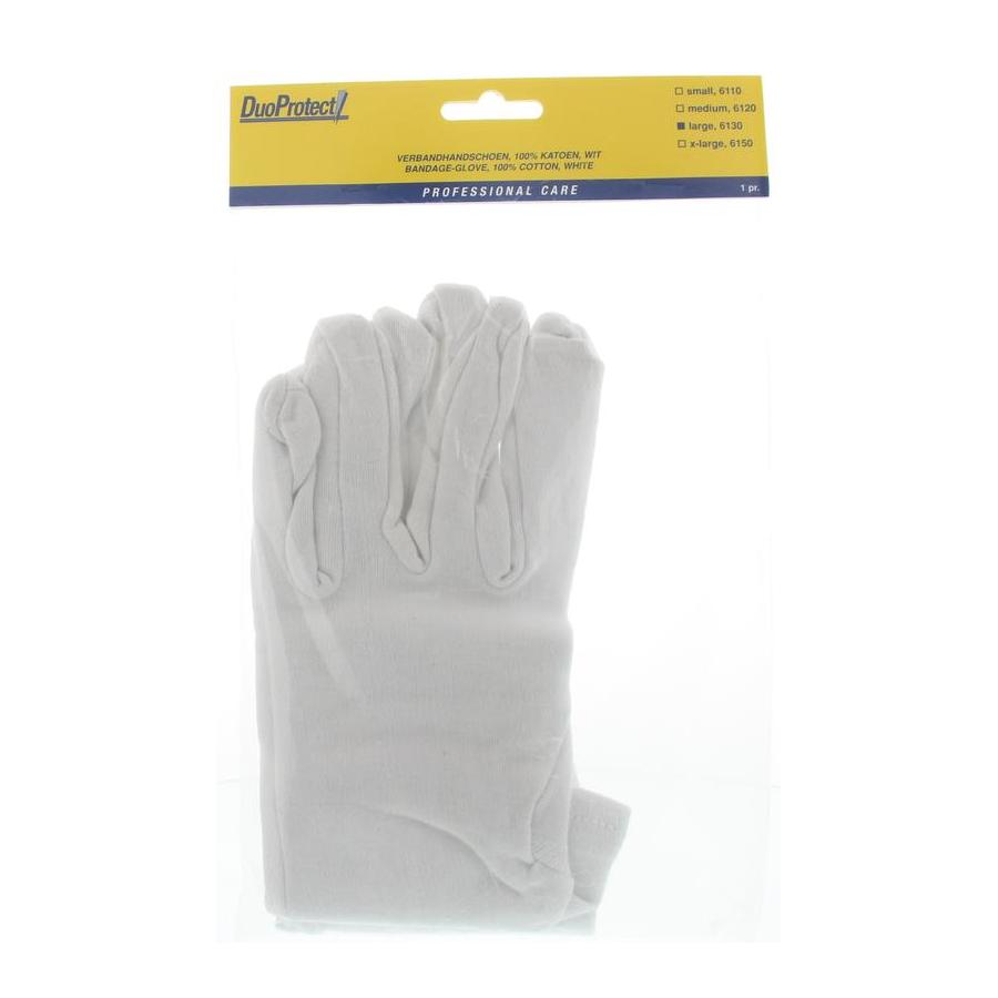Handschoen katoen maat L