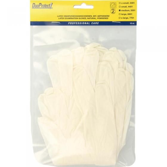 Handschoen latex medium