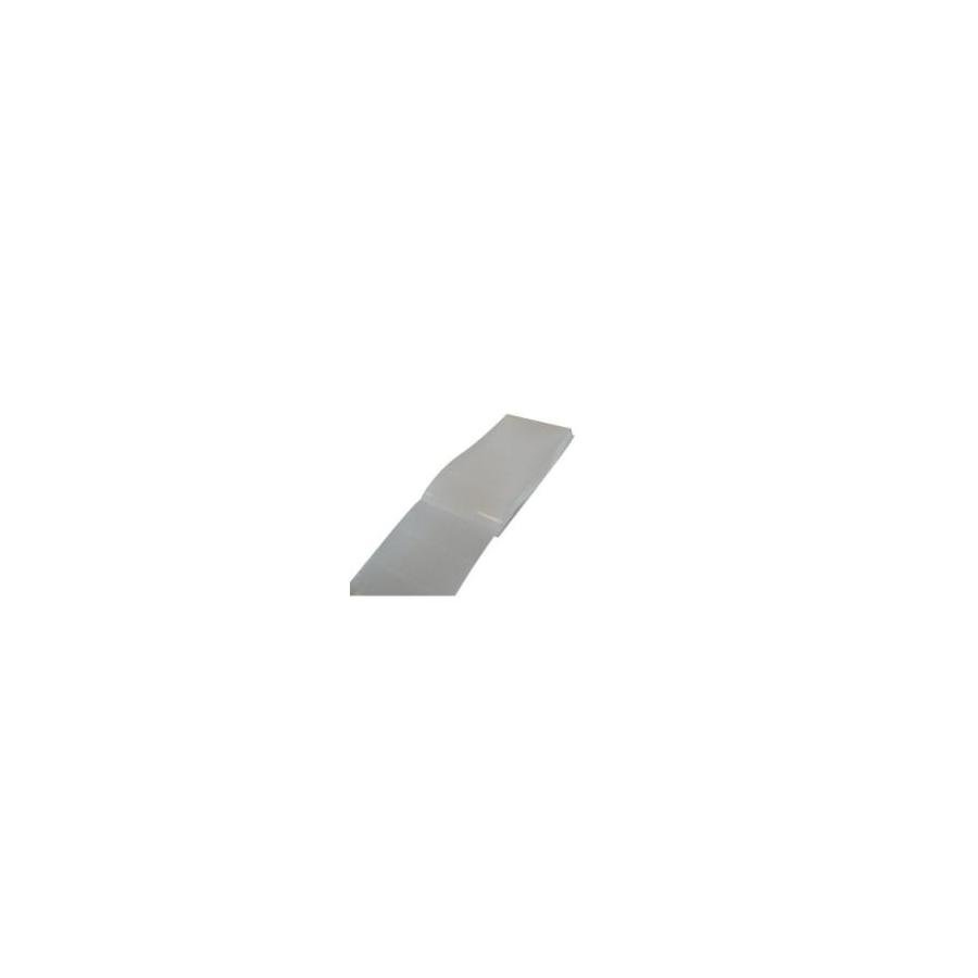 Vinyl etiket transparant zig zag