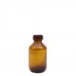 Medicijnfles bruin gedopt 150ml/28mm