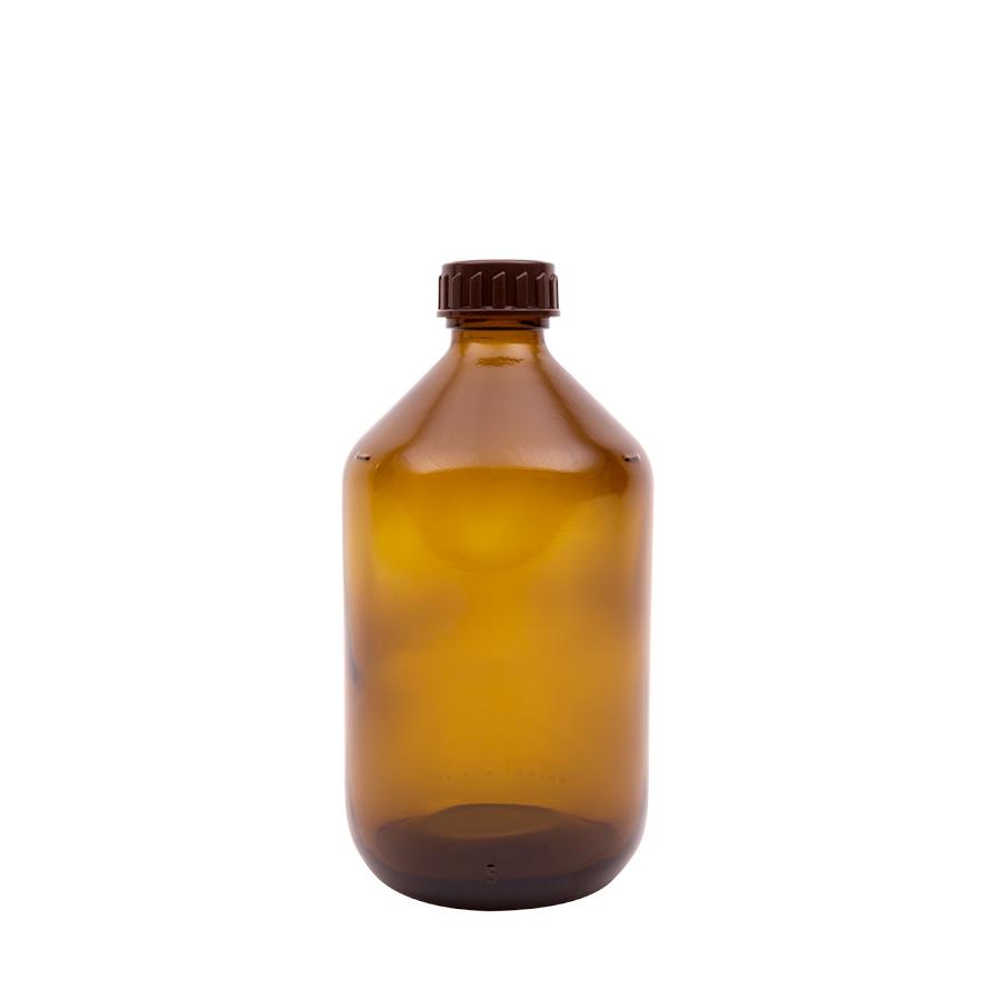 Medicijnfles bruin gedopt 500ml/28mm