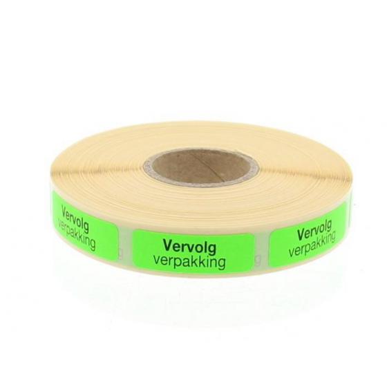 Strooketiket vervolg verpakking 30 x 10mm